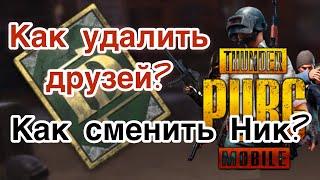 Как удалить друзей в ПУБГ // КАК СМЕНИТЬ НИК В ПУБГ //ПУБГДА ДОСТАРЫНДЫ КАЛАЙ УДАЛИТЬ ЕТУГЕ БОЛАДЫ?