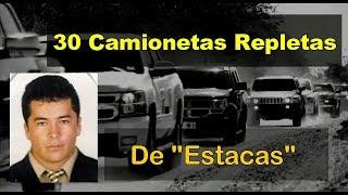 30 Camionetas repletas de "Estacas" protegiendo a "El Lazca" líder de los "Zetas" (Historia)