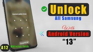 HOW TO UNLOCK A FORGOTTEN SAMSUNG PATTERN-ANDROID 13( SAMSUNG A12)