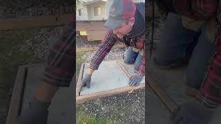 Dressing Up Sidewalk Blocks for Deck Stairs, Plus Tip for Leveling