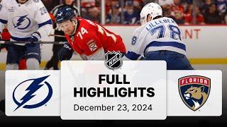 NHL Highlights | Lightning vs. Panthers | December 23, 2024