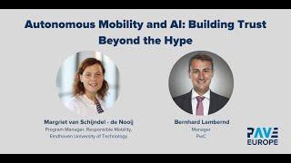 PAVE Europe: Autonomous Mobility and AI