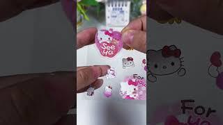 ASMR decorating with stickers Kuromi DIY sticker My Melody #stickers #diyvideos #kuromi #asmrpaper