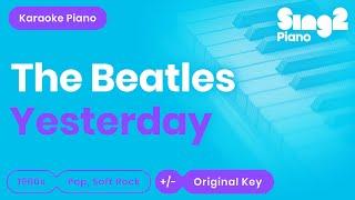 The Beatles - Yesterday (Piano Karaoke)