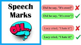 How to use SPEECH MARKS  Learn with Examples