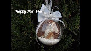 Новогодний Шар на Елку. Украшение на Рождество.   //DIY Happy New Year. //Christmas  holiday