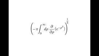 The Gaussian integral