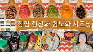 스파이스 시즈닝 양념 추천 🫙 ⎮아이허브 언박싱⎮논스틱 프라이팬  강황 큐민 파프리카 카이엔페퍼 오레가노 코리엔다 사용법 레시피