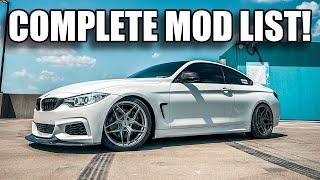 BMW 435i COMPLETE MOD LIST!
