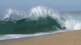 Locals charging SKETCHY Beach Break