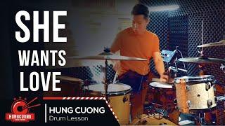 She Wants Love - Drum Cover  ( Hùng Cường )