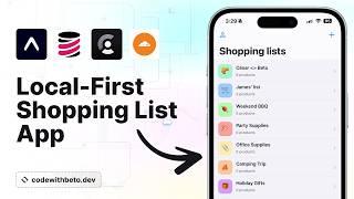 Build a Local-First Real-Time Shopping List App with Expo, TinyBase, Clerk & Cloudflare