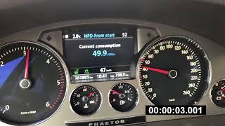 2010 VW Phaeton 0-100 km/h acceleration