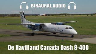 High quality binaural audio from a - Dash 8 400 Airplane