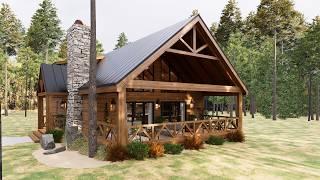 9x11m (31'x39')  Fabulous 3 Bedroom - Log Cabin | Live Your Dream!