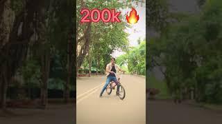 I’m waiting let’s Make it 200k  Bmx cycle Stunt #shorts Akram Bmx india