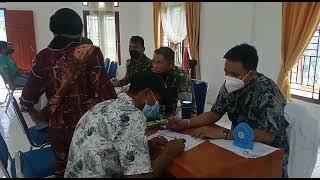 Komando Distrik Militer Kodim 0416/Bungo Tebo kegiatan  Vaksin Di Desa Muara Kilis,