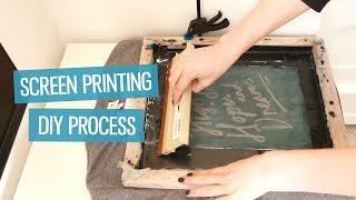 How to screen print t-shirts at home (DIY method) | CharliMarieTV