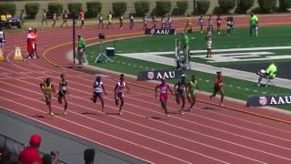 14yr Tamari Davis 11.48s 100m Finals AAU Junior Olympics 2017