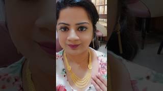 long gold necklace #goldjewellery #malabargoldanddiamonds #shorts #viral #trending #ytshorts