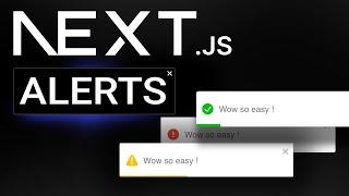 Add alerts to your Next JS project with Toastify
