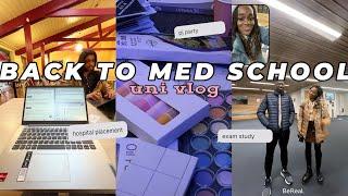 DAYS IN MED SCHOOL ~ exam study, hospital placement, bday party *uni vlog*