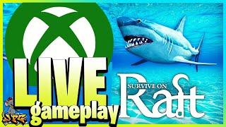 SHARK SURVIVAL! Survive On Raft Xbox Gameplay