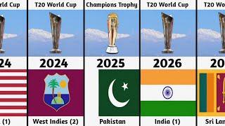 Host Nations for Men's ICC Events 2023 to 2031 | Cricket World Cup, T20 World Cup, Champions Trophy