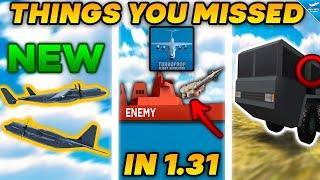 THINGS YOU MISSED IN TFS 1.31 UPDATE - NEW PLANES, ENEMY SHIPS, RADAR TRUCK & More | Turboprop FS