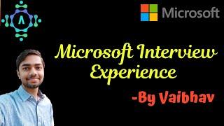 Microsoft Interview Experience | Software Development Engineering Internship | alGOds