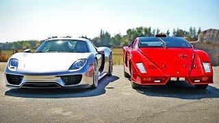 Porsche 918 Spyder vs Ferrari Enzo: Legendary Supercar Showdown