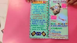 How to make Tri fold travel brochure / school project/