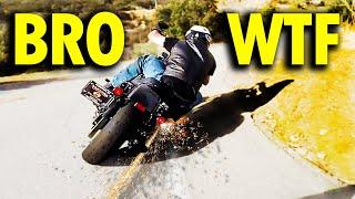 ANGRY HARLEY RIDER GOES FULL SEND!  #MAXYDAILY #009