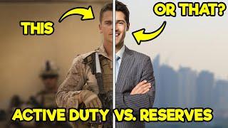WHY DO PEOPLE GO ACTIVE DUTY OR RESERVES IN THE MILITARY? (WHAT’S THE DIFFERENCE)