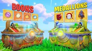 The *MEDALLIONS vs BOONS* Challenge in Fortnite