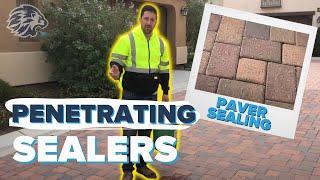 Penetrating sealers for concrete and pavers