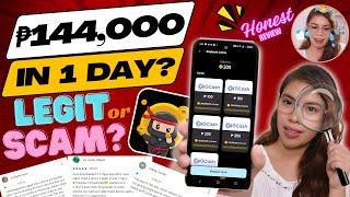 CASH NINJA LEGIT OR SCAM!? | EARN ₱144,000 PESOS GCASH IN 1 DAY!? KIKITA KA DAW NG ₱100 PER MINUTE?