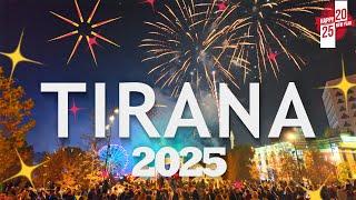 TIRANA FIREWORKS 2025, Happy New Year!  [4K HDR]