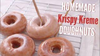 How to make Krispy Kreme doughnuts/donuts at home | simple recipe | ASMR