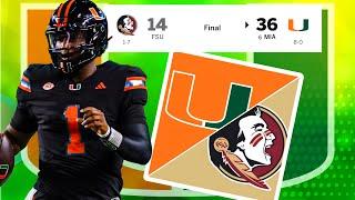 Miami Hurricanes vs Florida State Seminoles    (Highlights & INSTANT Reactions)