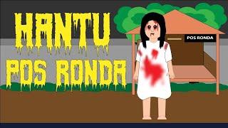 Hantu di pos ronda - Animasi kartun horror