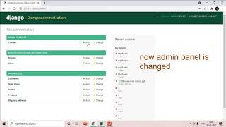 Django-admin-interface||Change admin Theme||
