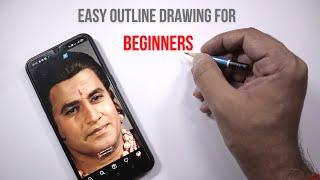 Ab har koi portrait banaiga | How to draw outlines of Sri Ram | Artist Ankit Jasmatiya