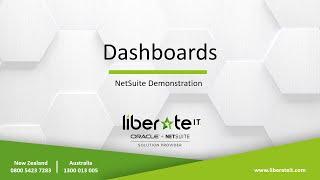 Oracle NetSuite - Dashboards Webinar with Liberate I.T.