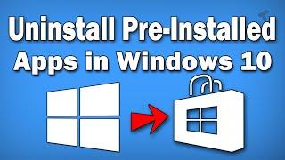 How to Uninstall Pre Installed Apps in Windows 10 Using PowerShell