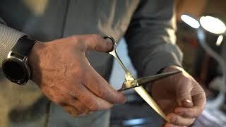 Scissor Sharpening in Action