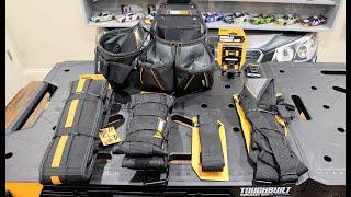 TOUGHBUILT Tool Belt Comparison and Suspenders Overview.  These are the BEST Tool Belts and Pouches!