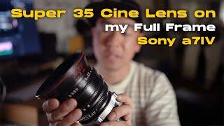 Red 18-50mm T2.8 PL Cine Lens on my Sony a7IV