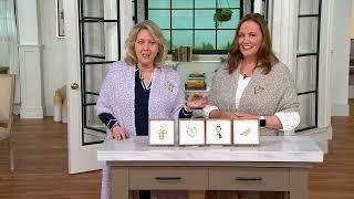 DEMDACO Inspirational Goldtone Giving Pin w/ Gift Box on QVC