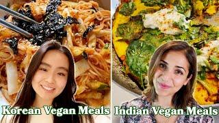 What A Korean, Indian, & American Vegan Eat In A Day
